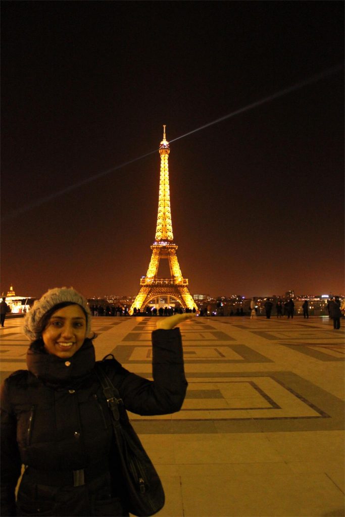 Feb 2013 - Visiting the Eiffel Tower.