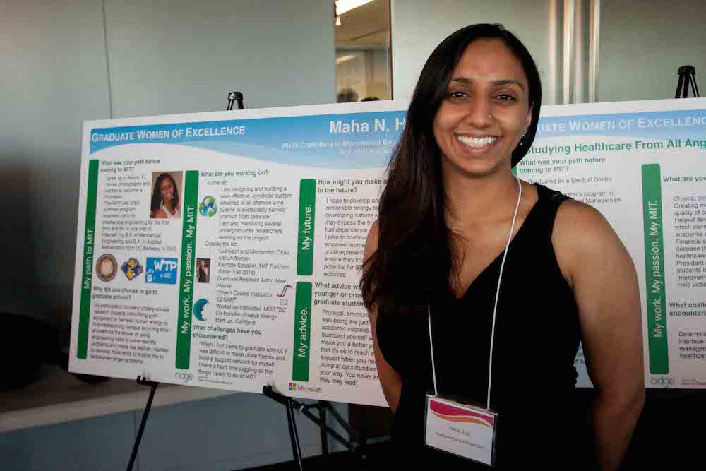 April 2015 - Being recognized as an MIT Graduate Woman of Excellence.