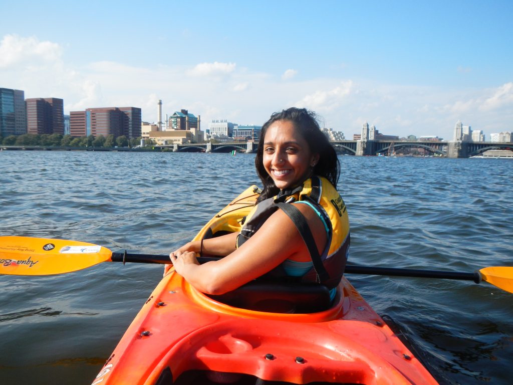 September 2017 - Kayaking the Charles River, Boston, MA.